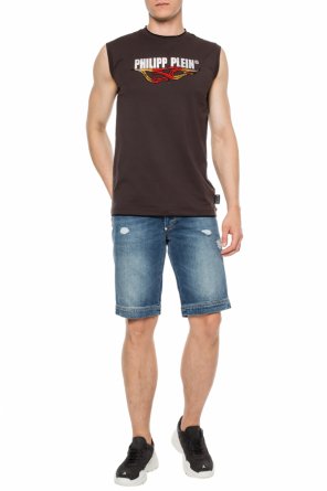 Stonewashed denim shorts, zdjęcie 2 Stonewashed denim shorts od Philipp Plein